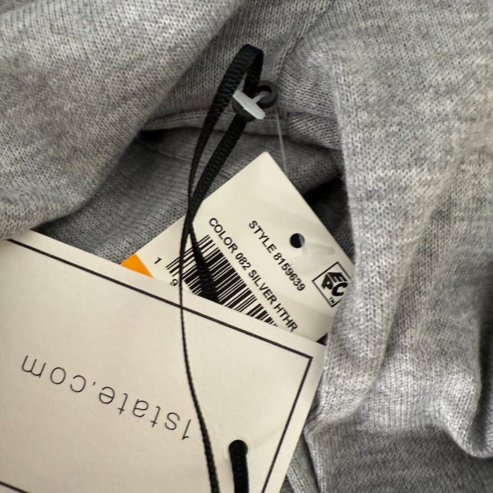 Revolve 1. State Cross Front Cozy Knit Top in Silver Heather S - Picture 8 of 14